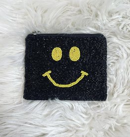 Black Smile Zipper Pouch