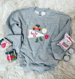 All About Christmas Sweatshirt in Grey