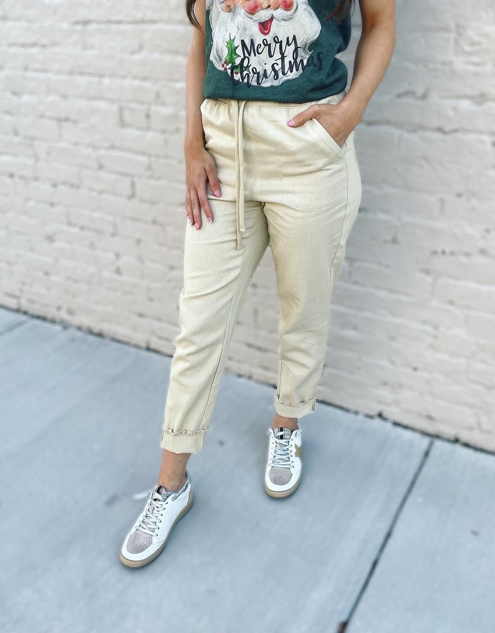 Callie Jogger in Cream