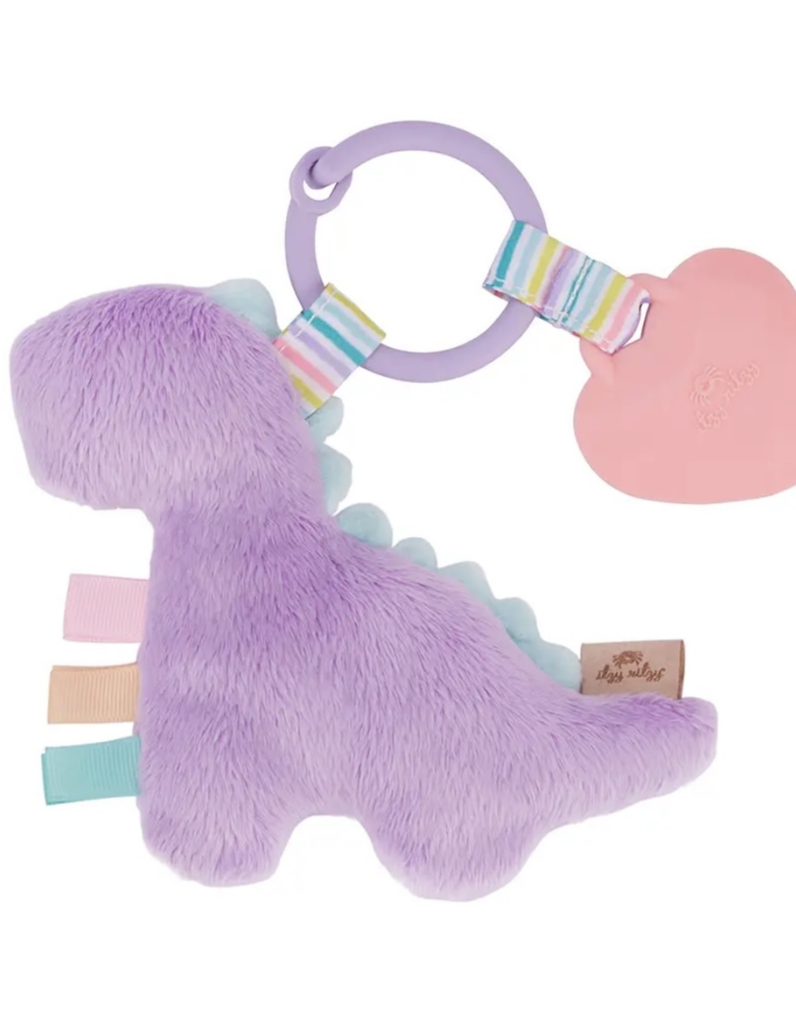 Itzy Ritzy Lilac Dino Itzy Pal™ Plush + Teether