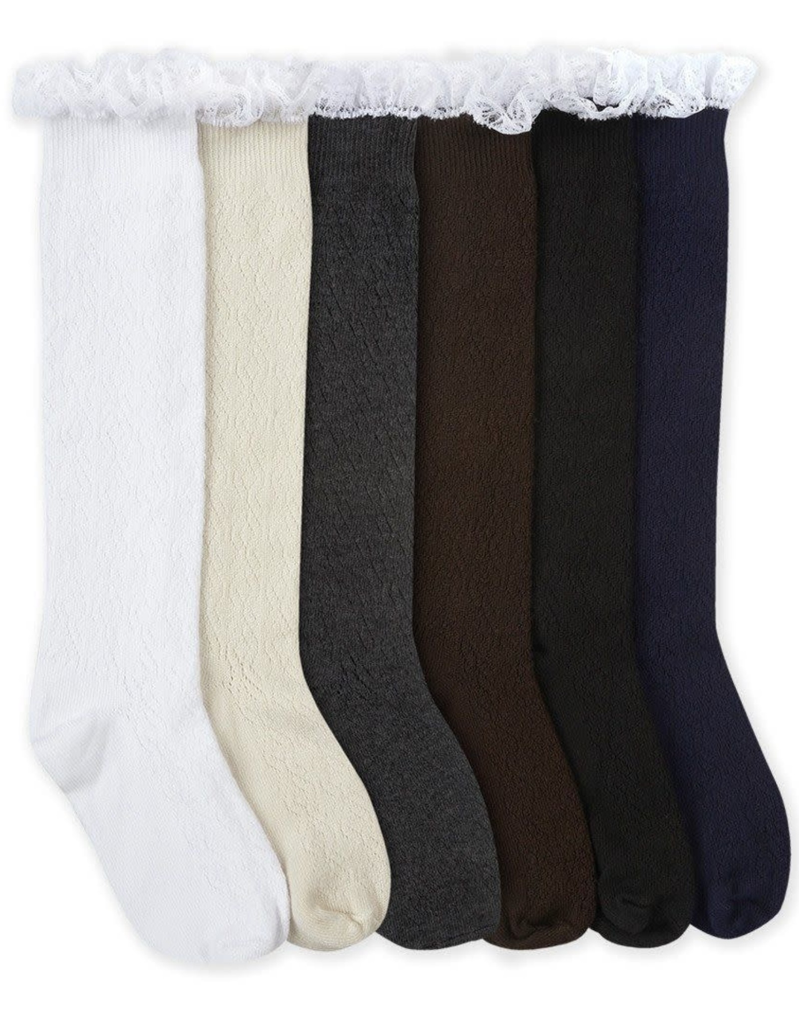 Jefferies Socks Brown Ruffle Socks