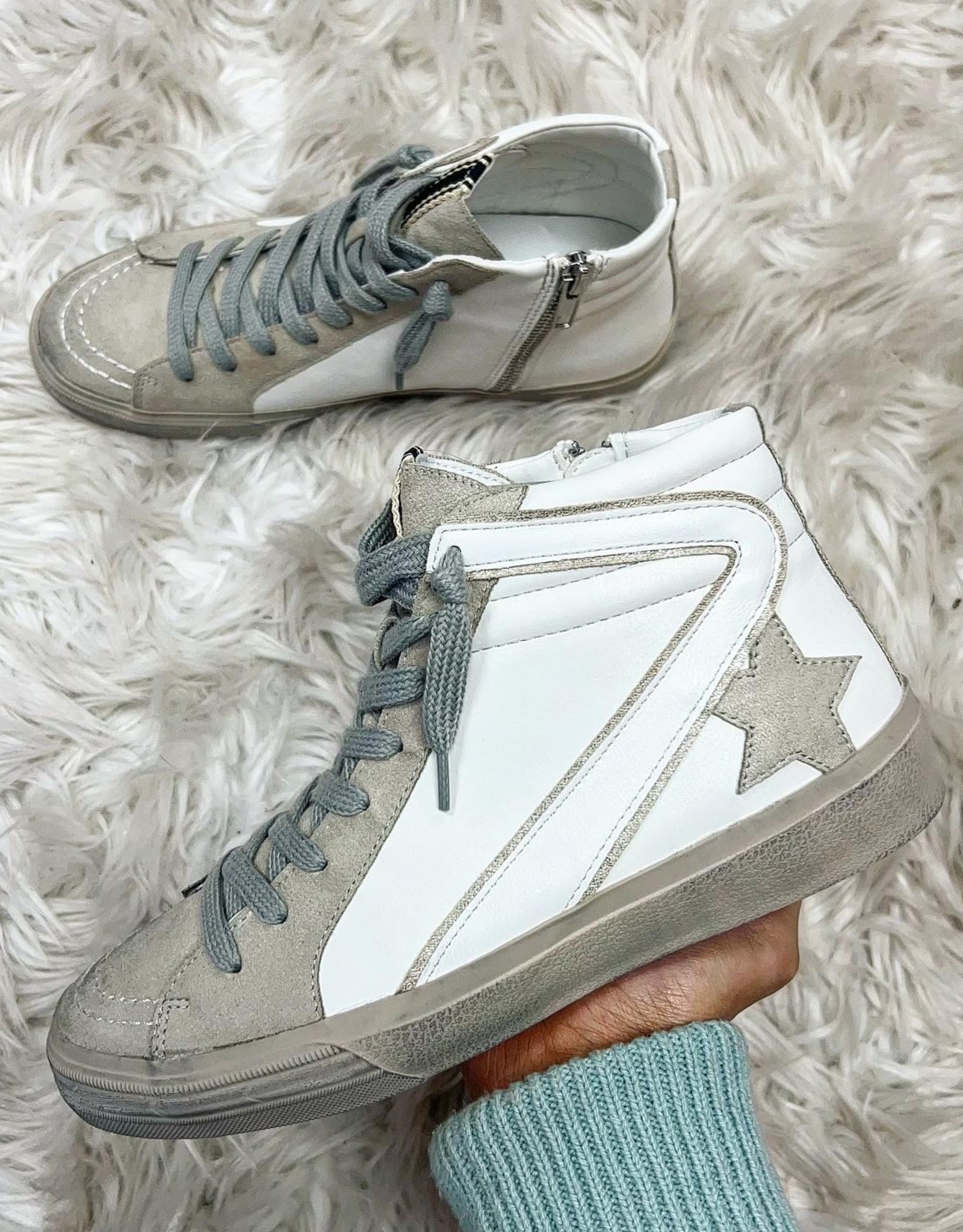 Shu Shop Roxanne Sneaker in Off White