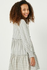 Hayden Peyton Dress in Grey Plaid