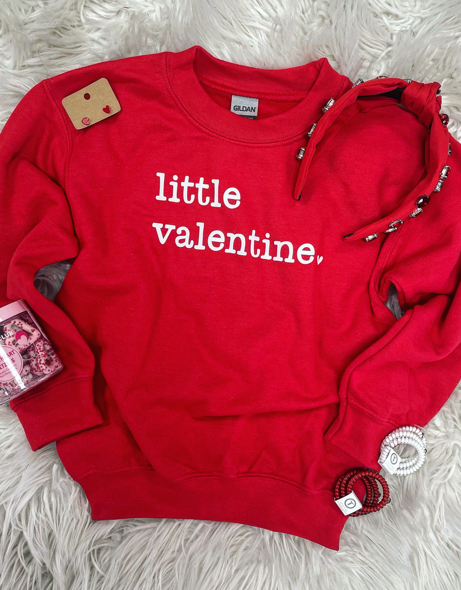 Little Valentine Sweatshirt in Red