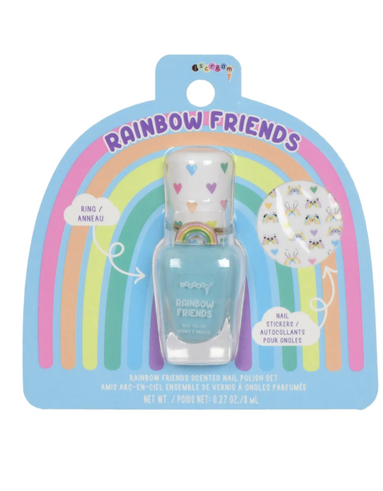 Iscream Rainbow Friends Nail Polish Ring Set