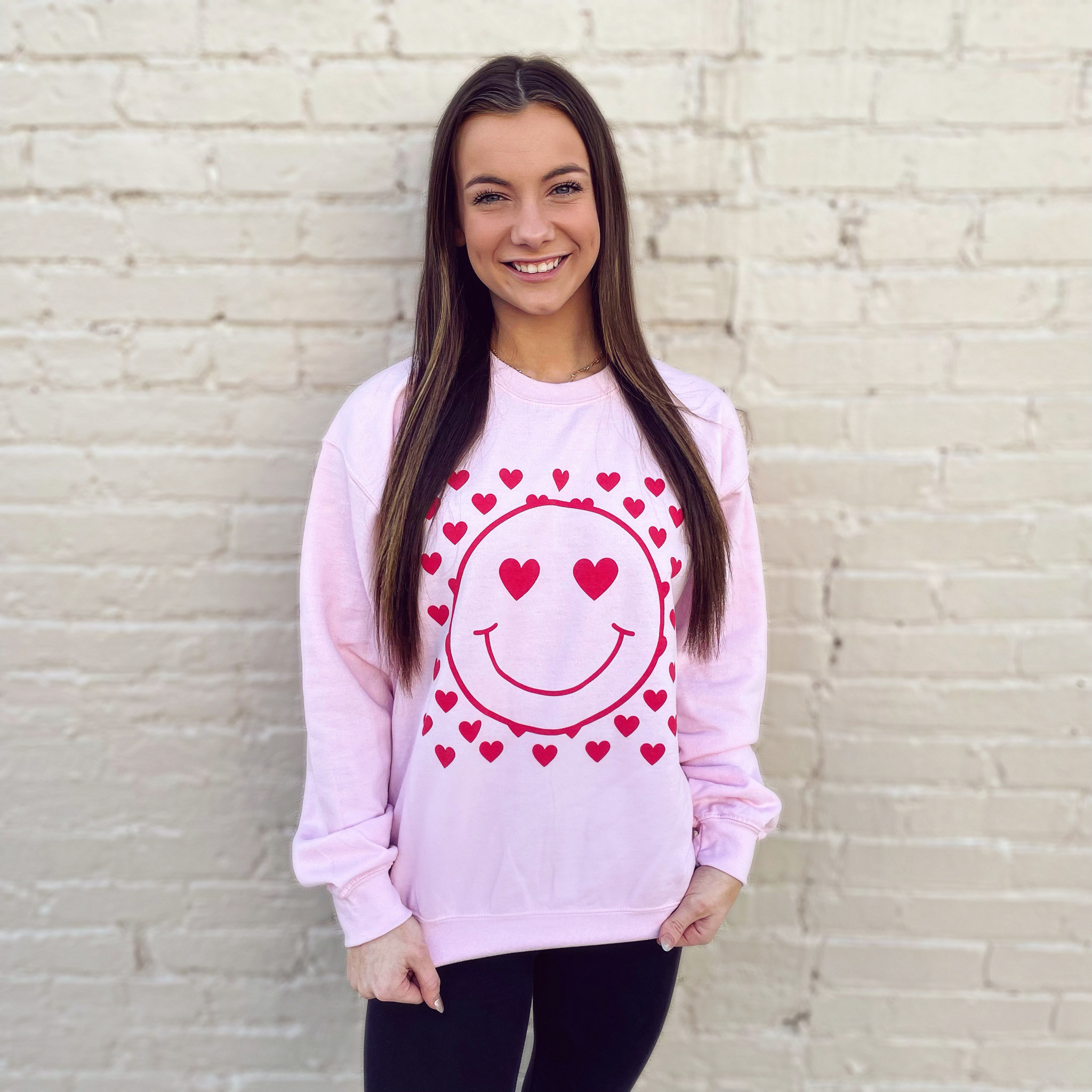 Heart with top eyes sweater