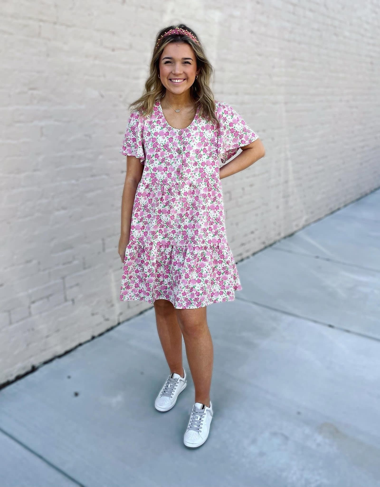 Hayden Abby Dress in Pink Floral