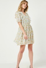 Hayden Lucy Dress in Cream Floral