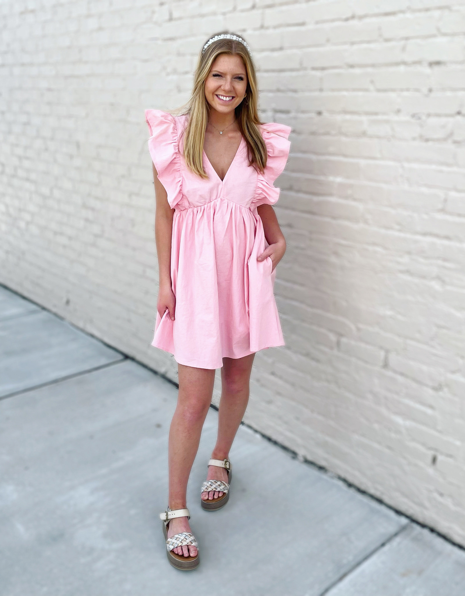 entro Cassidy Dress in Pink