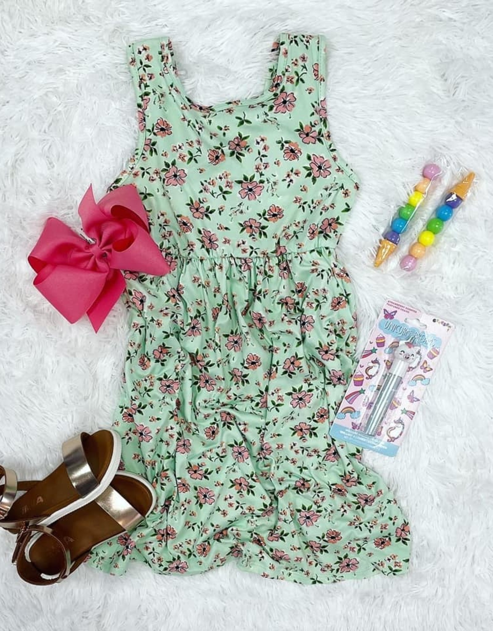 Janie Dress in Pink Floral