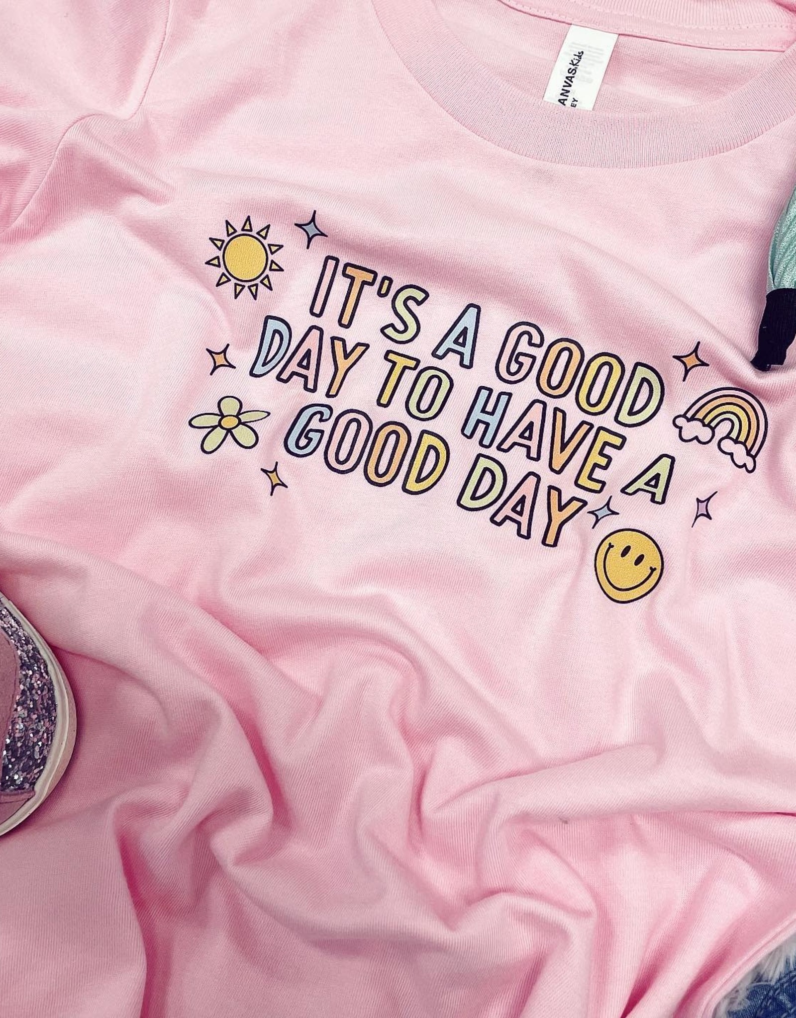 It's a Good Day Tee in Pink