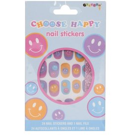 Iscream Happy TieDye Nail Sticker Set