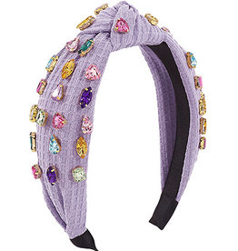 Jewel Knot Headband in Lavender