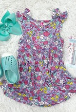 Ashley Dress in Lavender Floral