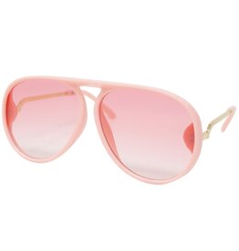 Zomi Gems Aviator Teardrop Sunglasses in Pink