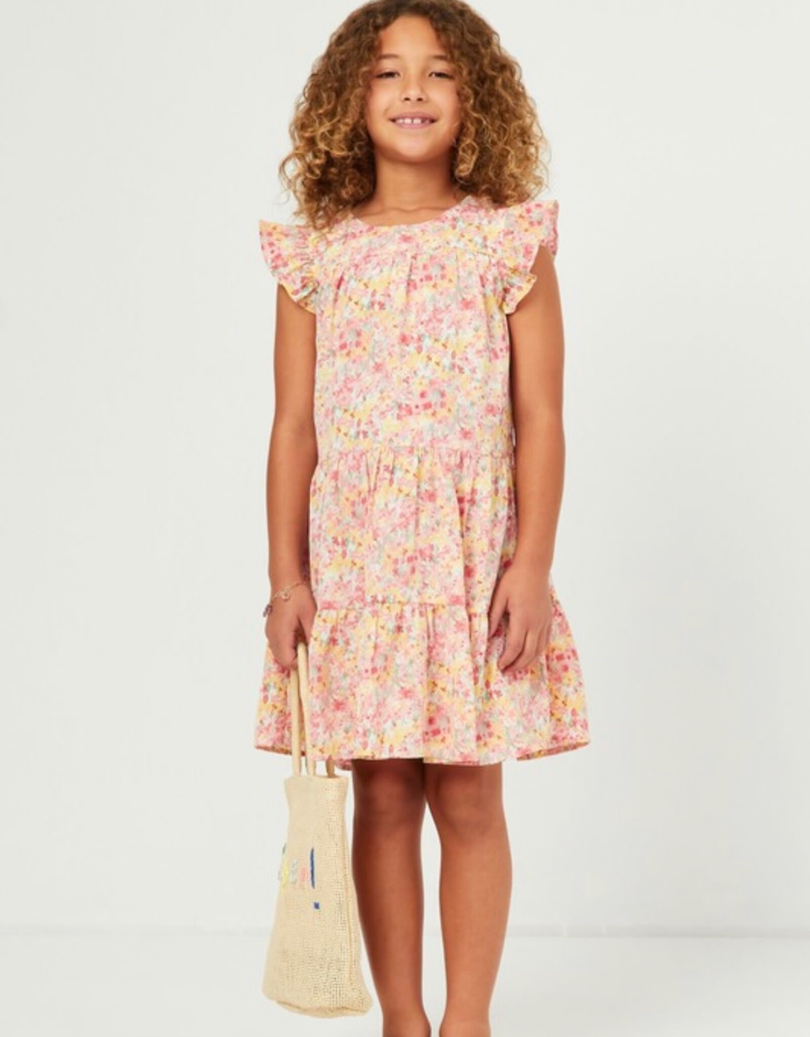 Megan Dress in Pink Floral - Marlee Janes
