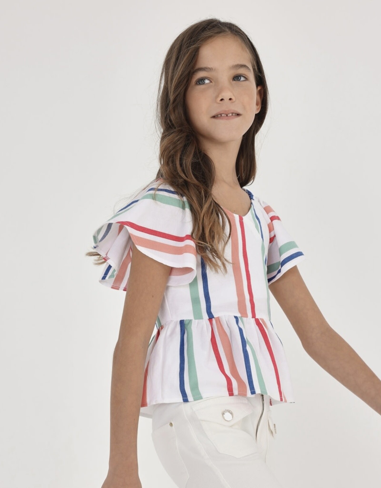 Mayoral Jenna Top in Multi Stripe