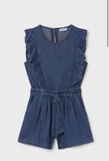 Mayoral Kasey Romper in Denim