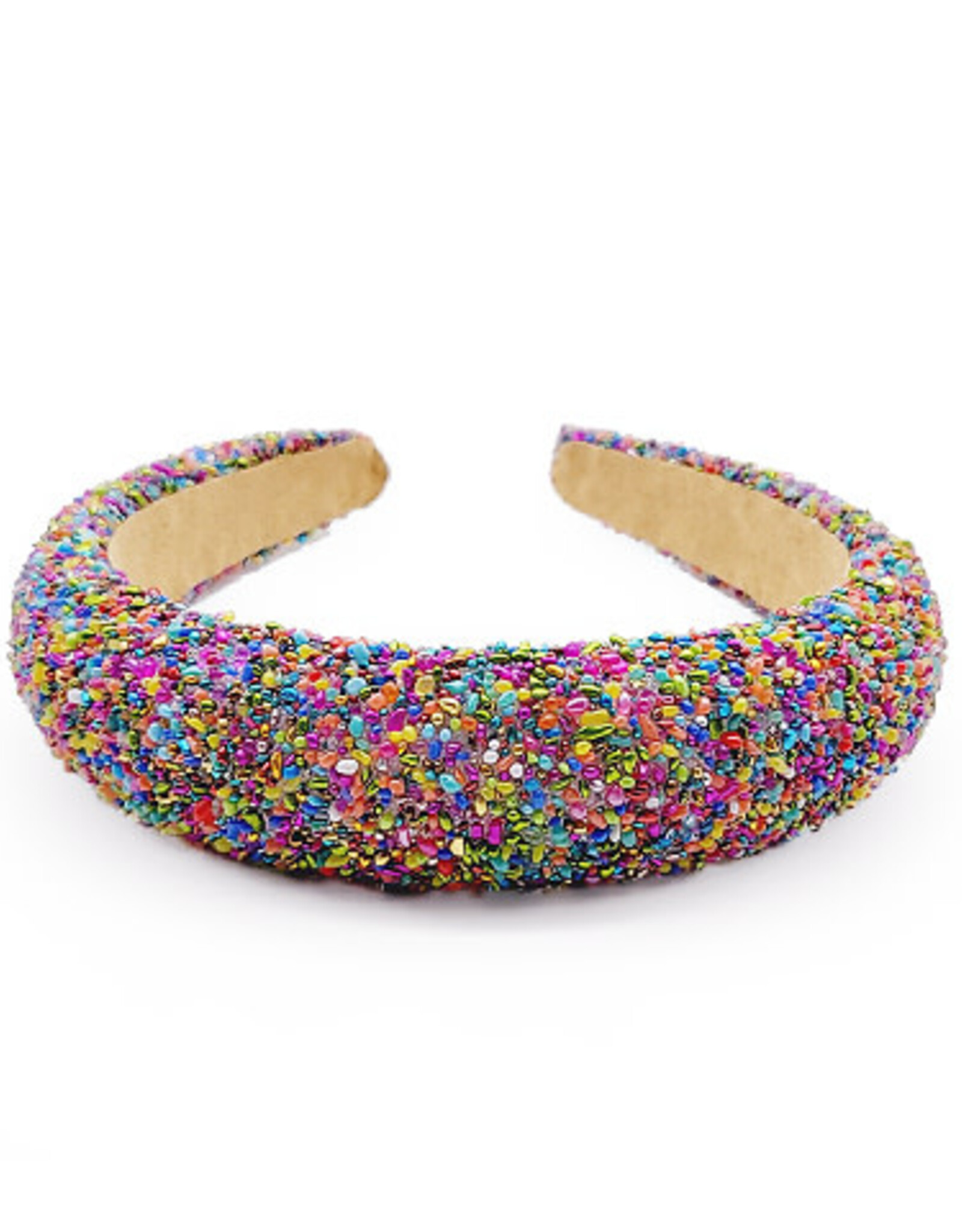 Confetti Beaded Headband in Multi