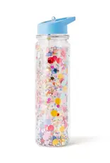 Packed Party Celebrate Confetti Water Bottle with Straw