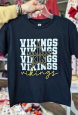 Star Vikings Graphic Tee in Black