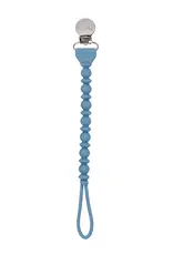 Itzy Ritzy Sweetie Strap™ Silicone One-Piece Pacifier Clips  Blue Beaded