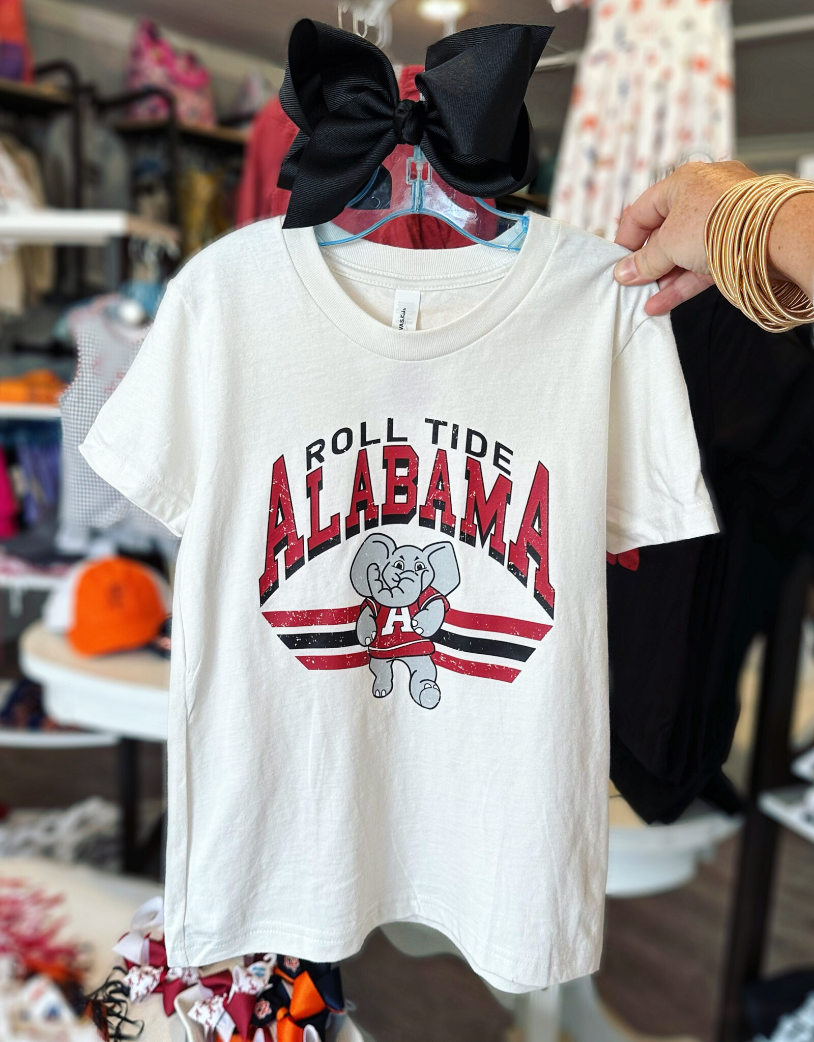 Alabama Roll Tide Vintage Tee in White