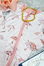 Sweet P Baby Co. Rainy Days Zip Up Bamboo Pajamas