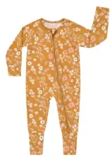 Emerson and Friends Mustard Floral Bamboo Pajamas