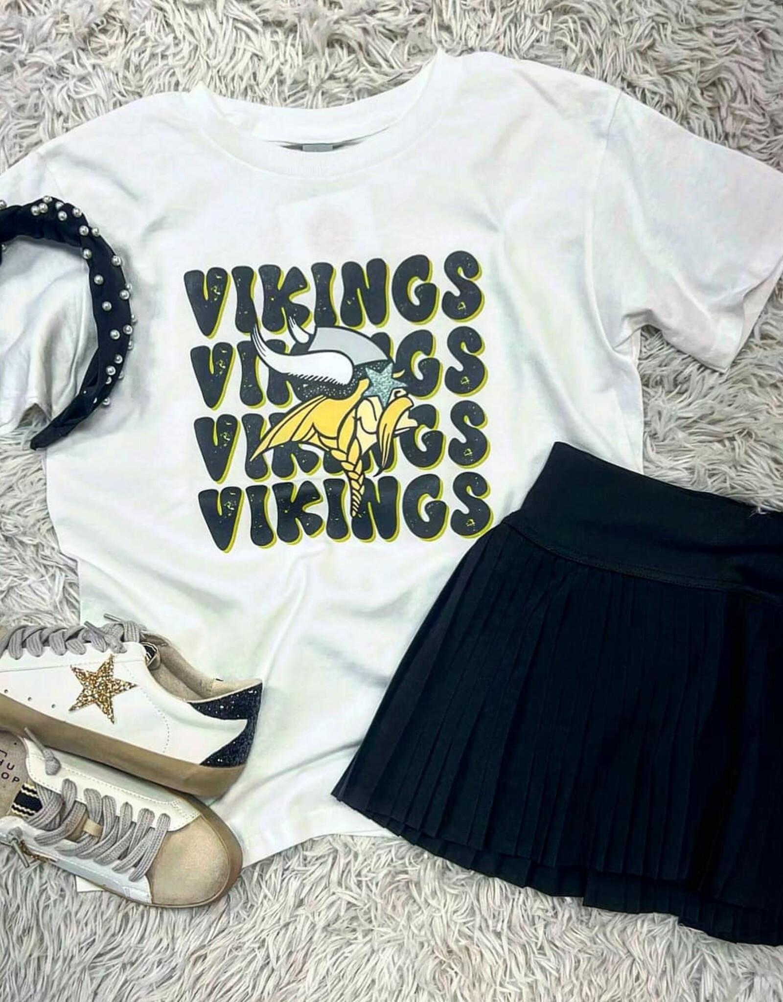 Viking Stacked Tee in White