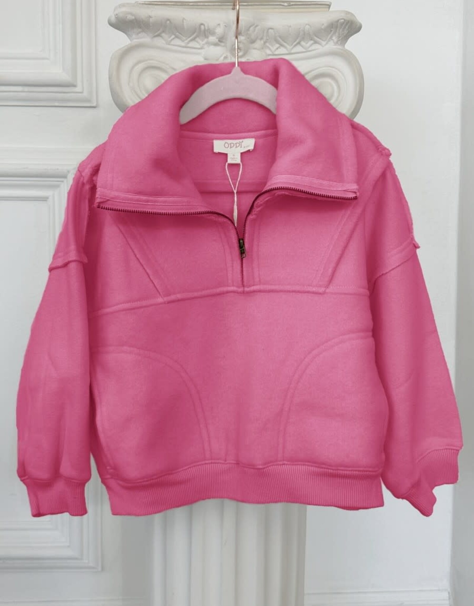 Oddi Zoey Pullover In Pink