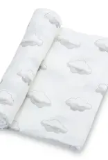 When Skies Are Grey Baby Swaddle Blanket