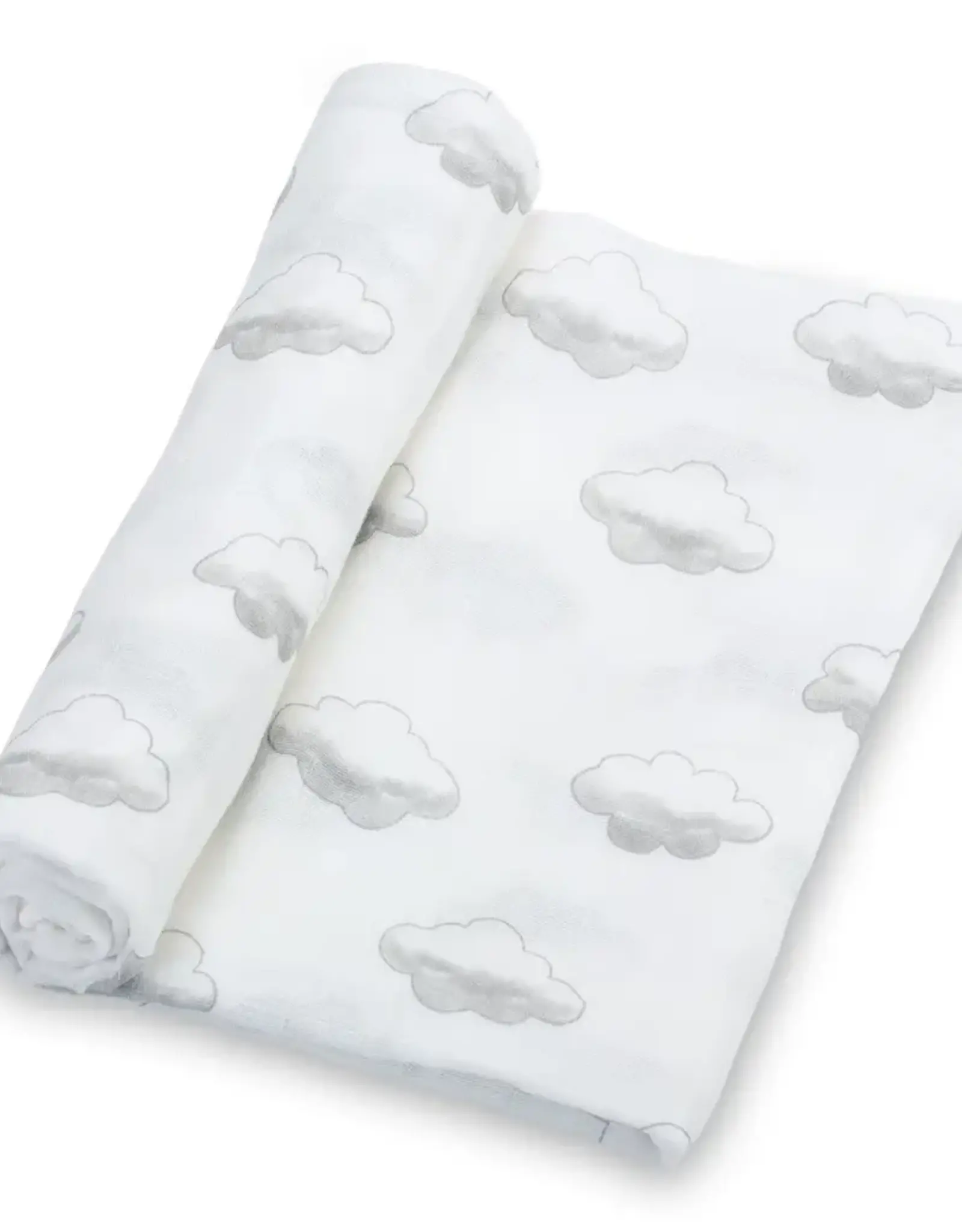 When Skies Are Grey Baby Swaddle Blanket