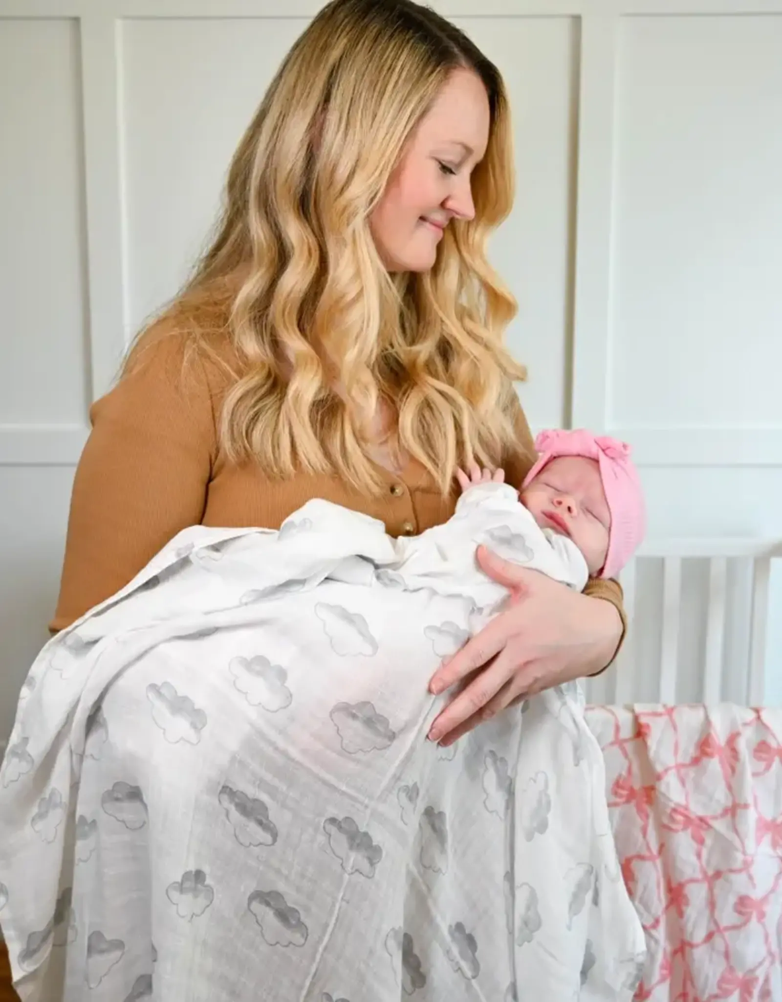 When Skies Are Grey Baby Swaddle Blanket