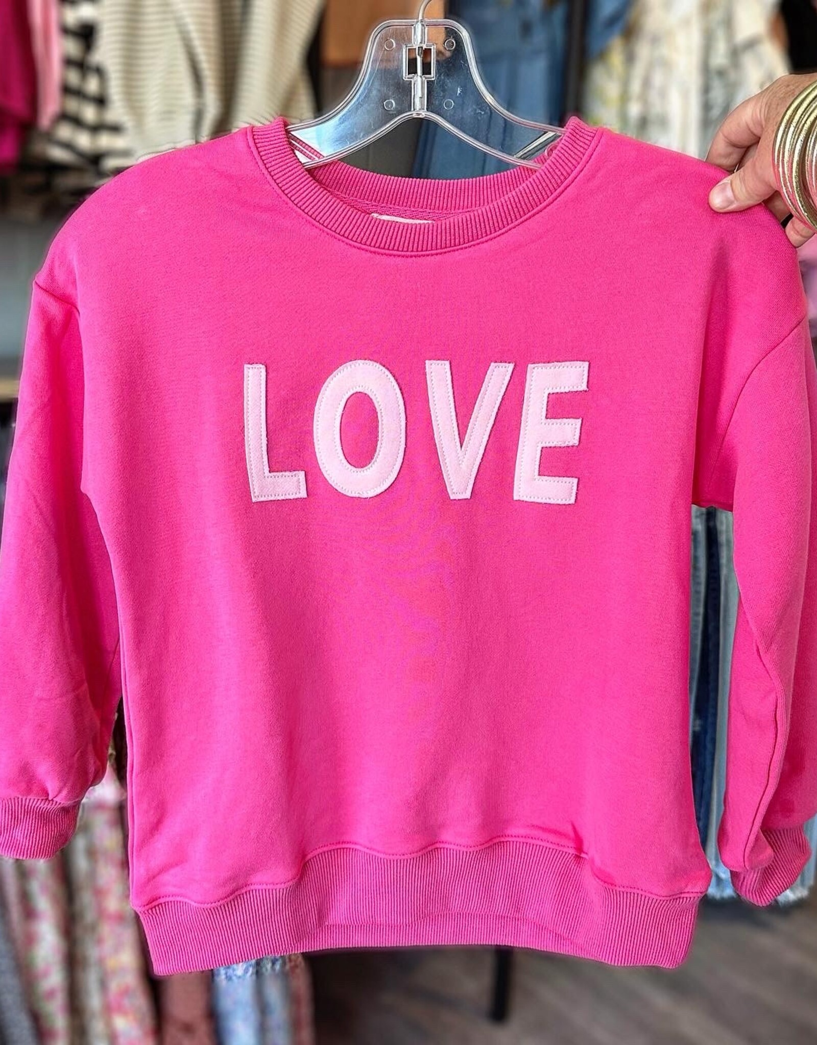 Hayden Love Sweatshirt in Pink