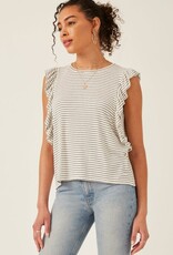 Hayden Ashley Top in Black Stripe