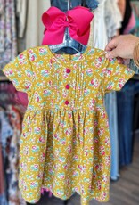 Sage & Lilly Scarlet Dress in Mustard Floral