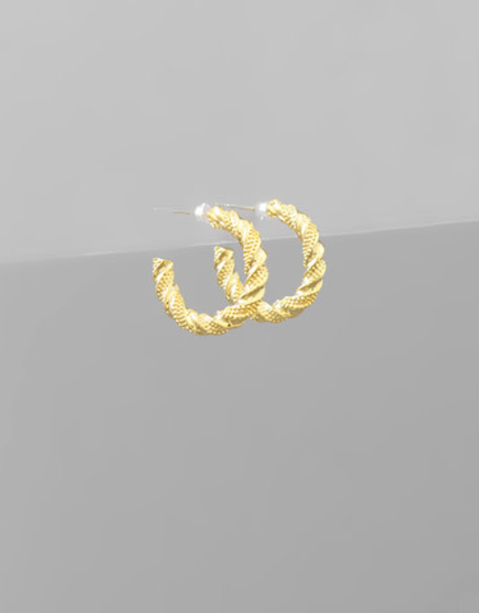 Dot Twisted Hoop Earring