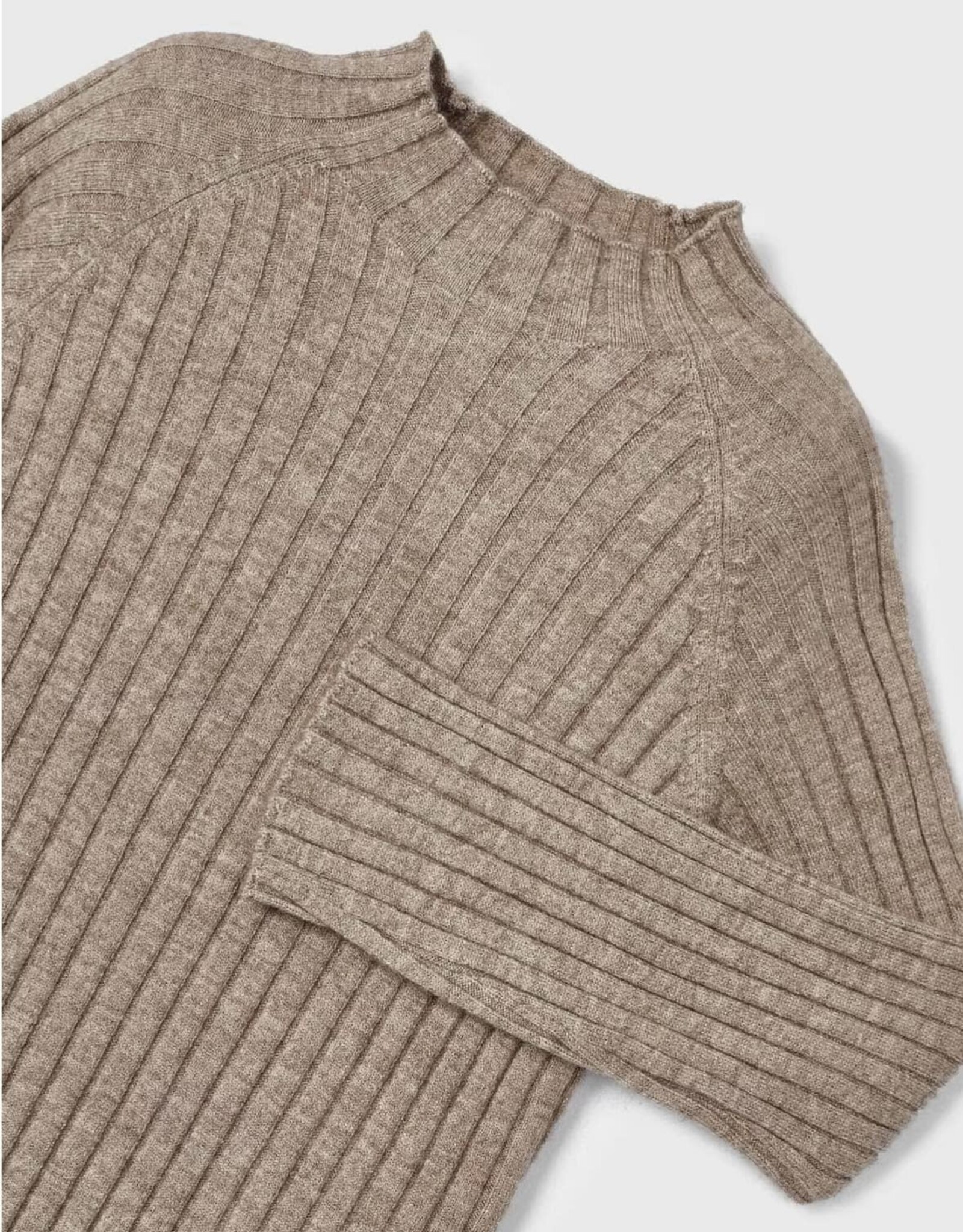 Mayoral Lexi Mock Neck Top in Taupe
