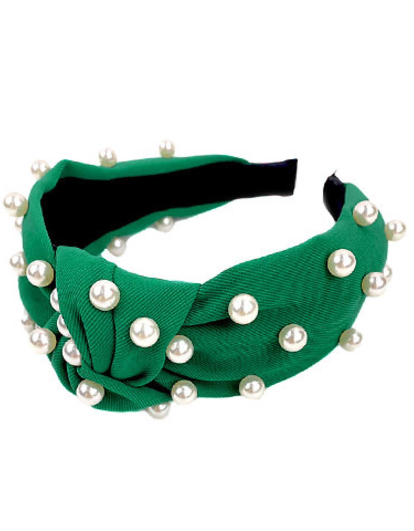 Pearl Knot Headband in Green