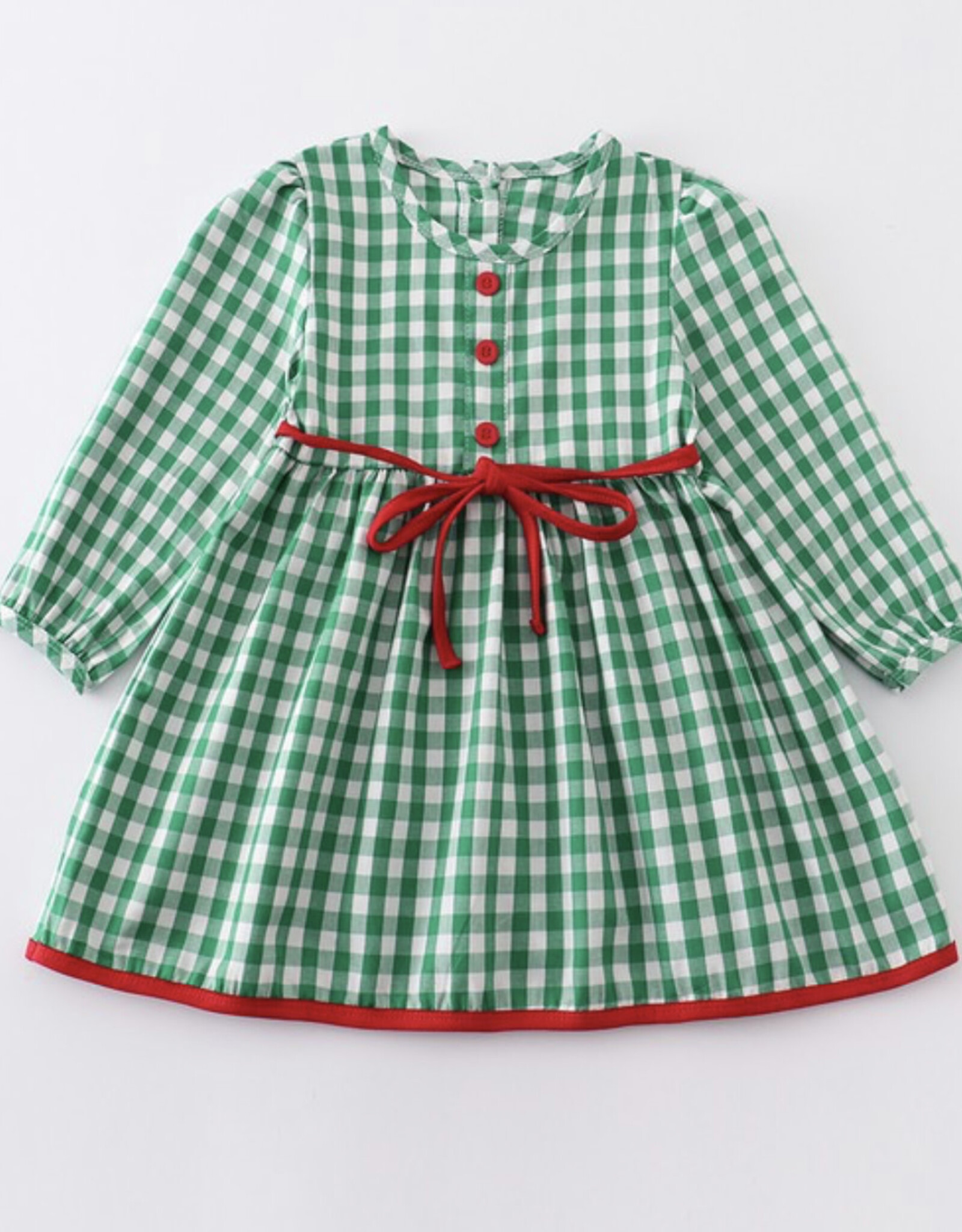 Honeydew Christmas Green Plaid Dress