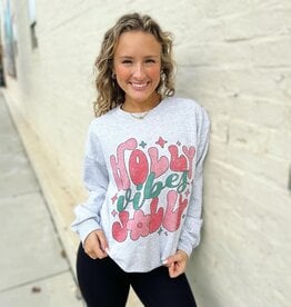 Holly Jolly Vibes Christmas Sweatshirt