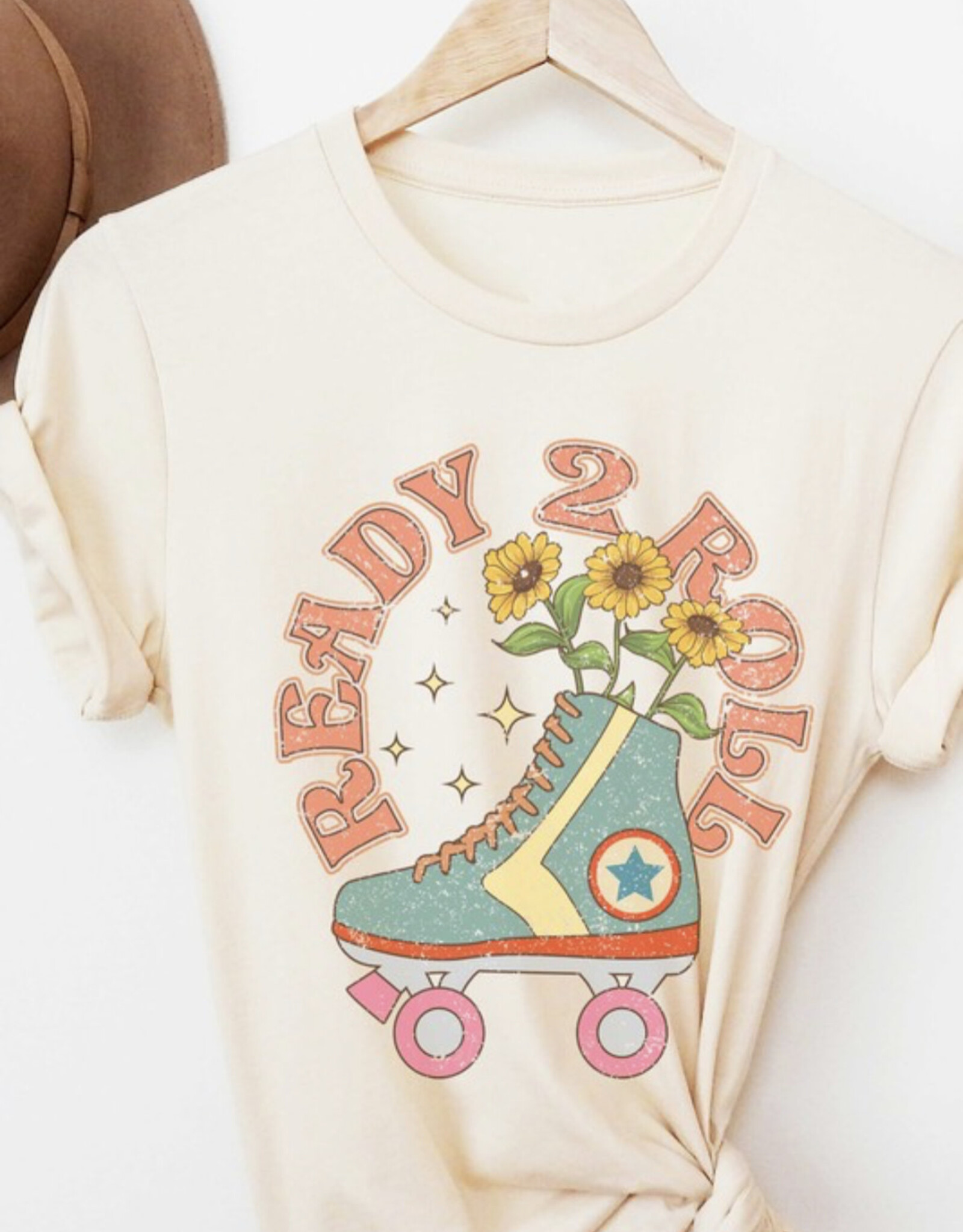 Ready to Roll Graphic Tee in Cream