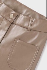 Mayoral Claire Leather Pant in Rosegold