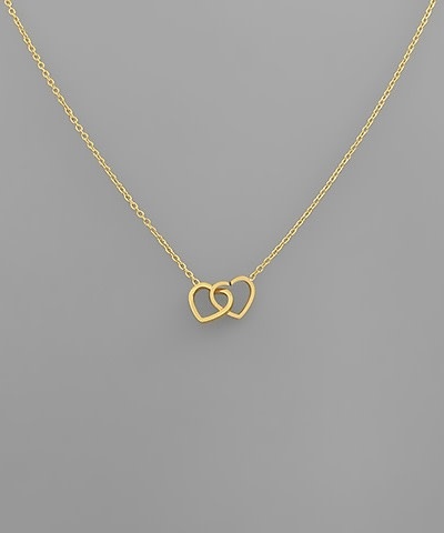 Double Heart Shape Diamond Fashion Pendant - 94118RIADTSPDWY – Rocky Point  Jewelers