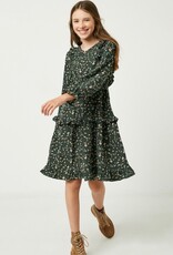 Hayden Sailor Dress in Green Floral