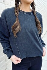 HYFVE Maria Sweatshirt Top in Black