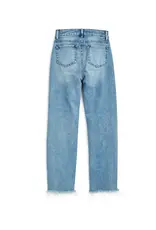 Tractr Straight Crop Jean in Medium Wash
