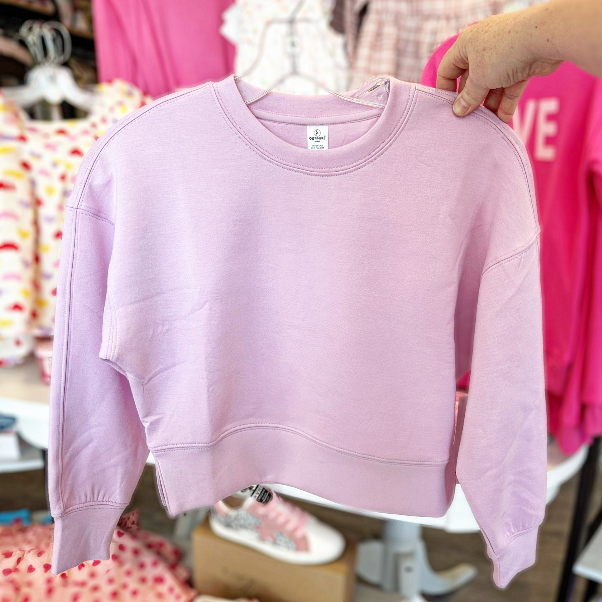 90 Degree by Reflex Pink Sweatshirt Marlee Janes