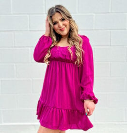 Callie Dress in Magenta